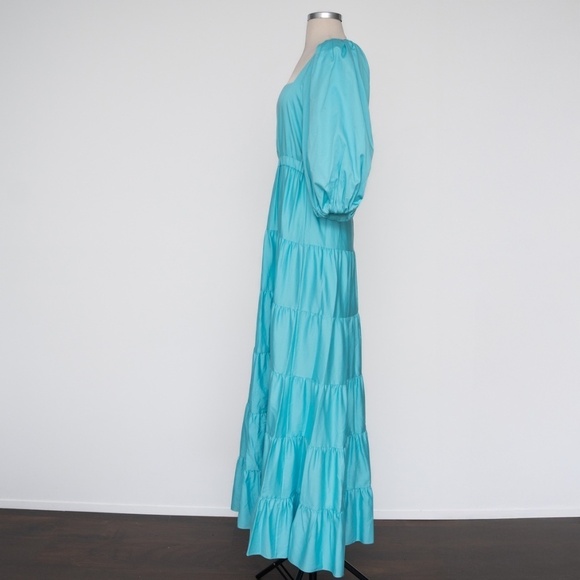 Alice + Olivia. Shayla Tiered Gathered Cotton-blend Maxi‎ Dress. - Picture 6 of 16